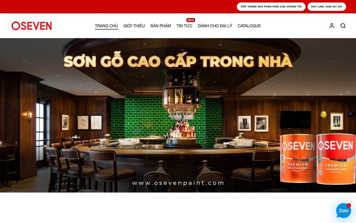 Oseven Paint homepage